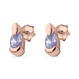 Lavender CZ Earrings