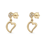 Heart Stud Earrings