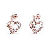 Love Stud Earrings