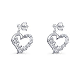 Love Stud Earrings