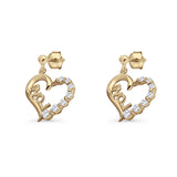 Love Stud Earrings