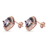 Cushion Cut Stud Earrings