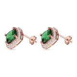 Cushion Cut Stud Earrings