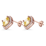 Cushion Cut Stud Earrings