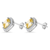 Cushion Cut Stud Earrings