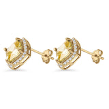 Cushion Cut Stud Earrings