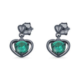 Heart Stud Earrings