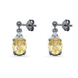 Oval Stud Earrings