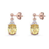 Oval Stud Earrings