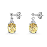 Oval Stud Earrings