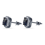Cushion Cut Stud Earring