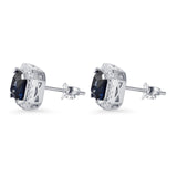 Cushion Cut Stud Earring