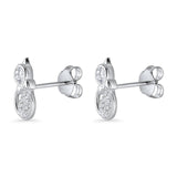Cat Bow Stud Earring