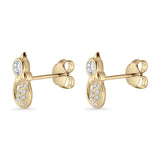 Cat Bow Stud Earring