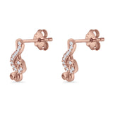 Music Note Stud Earrings
