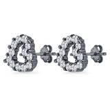 Heart Stud Earrings