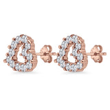 Heart Stud Earrings