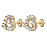Heart Stud Earrings