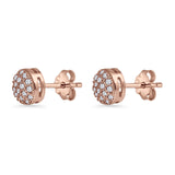 Round Stud Earrings