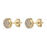 Round Stud Earrings