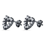 Heart Stud Earrings