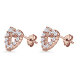Heart Stud Earrings