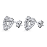 Heart Stud Earrings