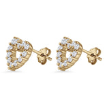 Heart Stud Earrings
