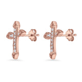 Cross Stud Earrings