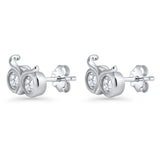 Owl Eye Stud Earrings