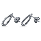 Teardrop Stud Earrings