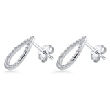 Teardrop Stud Earrings