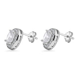 Oval Stud Earrings
