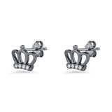 Princess Crown Stud Earring
