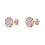 Round Stud Earrings