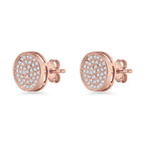 Round Stud Earrings