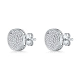 Round Stud Earrings