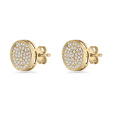 Round Stud Earrings