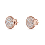 Round Stud Earrings