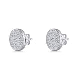 Round Stud Earrings