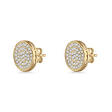 Round Stud Earrings
