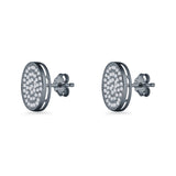 Round Stud Earrings