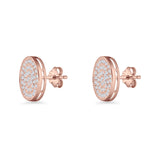 Round Stud Earrings