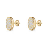 Round Stud Earrings