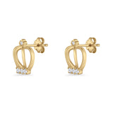 Crown Stud Earrings
