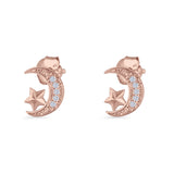 Star & Moon Stud Earrings