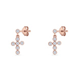 Cross Drop Earrings