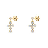 Cross Drop Earrings