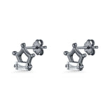 Crown Stud Earrings