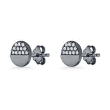 Half Moon Stud Earrings
